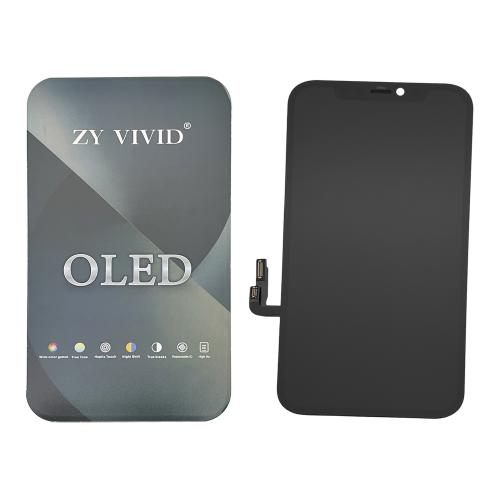 BILDSCHIRM LCD FUR IPHONE 12 / 12 PRO SCHWARZ (HARD OLED ZY IC Austauschbar)