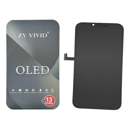 BILDSCHIRM LCD FUR IPHONE 13 PRO MAX SCHWARZ (HARD OLED ZY IC Austauschbar)