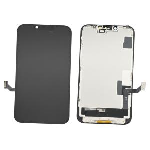 BILDSCHIRM LCD FUR IPHONE 14 SCHWARZ (HARD OLED ZY IC Austauschbar)
