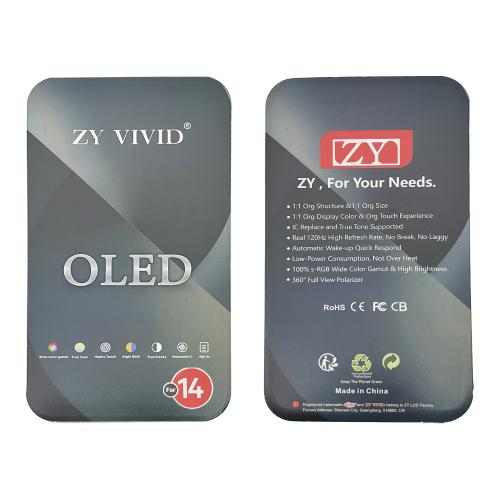 BILDSCHIRM LCD FUR IPHONE 14 SCHWARZ (HARD OLED ZY IC Austauschbar)