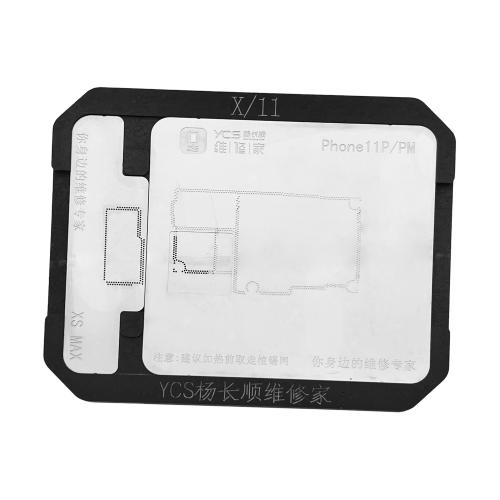 PIATTAFORMA REBALLING PCB YCS PER IPHONE  X / XS / XS MAX / 11 / 11 PRO / 11 PRO MAX