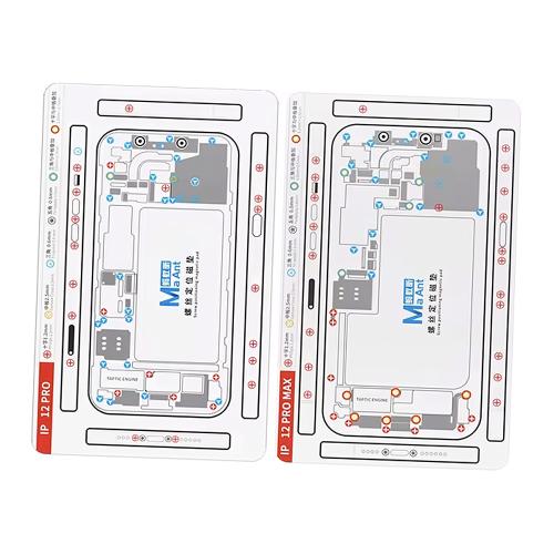 PAD MAGNETICO CON SCHEMATIC VITI PER IPHONE 12 PRO / 12 PRO MAX MAANT