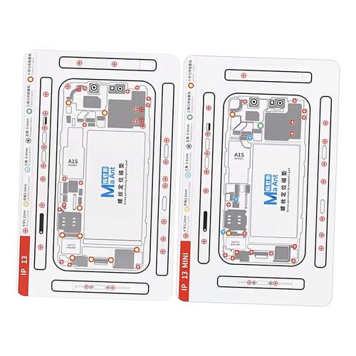 PAD MAGNETICO CON SCHEMATIC VITI PER IPHONE 13 / 13 MINI MAANT
