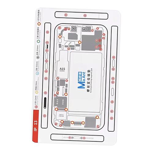 PAD MAGNETICO CON SCHEMATIC VITI PER IPHONE 13 / 13 MINI MAANT