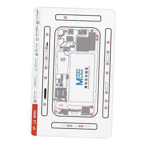 PAD MAGNETICO CON SCHEMATIC VITI PER IPHONE 13 / 13 MINI MAANT