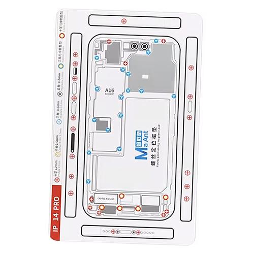 PAD MAGNETICO CON SCHEMATIC VITI PER IPHONE 14 PRO / 14 PRO MAX MAANT