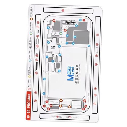 PAD MAGNETICO CON SCHEMATIC VITI PER IPHONE 14 PRO / 14 PRO MAX MAANT