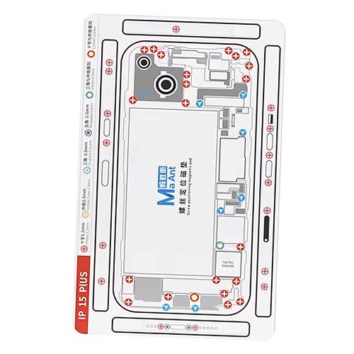 PAD MAGNETICO CON SCHEMATIC VITI PER IPHONE 15 / 15 PLUS + MAANT
