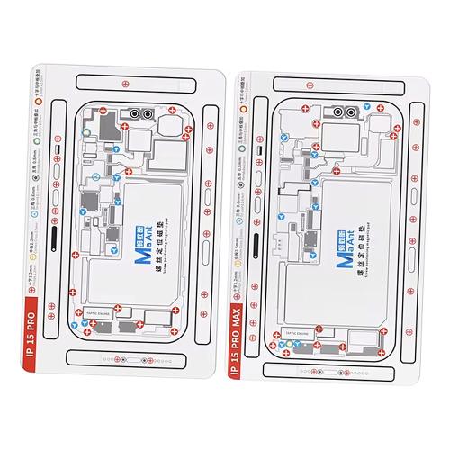 PAD MAGNETICO CON SCHEMATIC VITI PER IPHONE 15 PRO / 15 PRO MAX MAANT