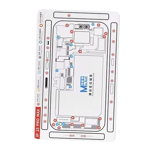 PAD MAGNETICO CON SCHEMATIC VITI PER IPHONE 15 PRO / 15 PRO MAX MAANT