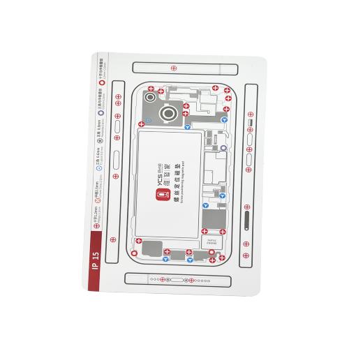 PAD MAGNETICO CON SCHEMATIC VITI PER IPHONE 15 / 15 PLUS YCS