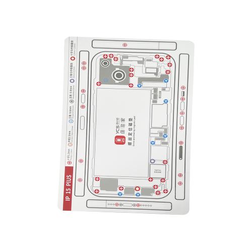 PAD MAGNETICO CON SCHEMATIC VITI PER IPHONE 15 / 15 PLUS YCS