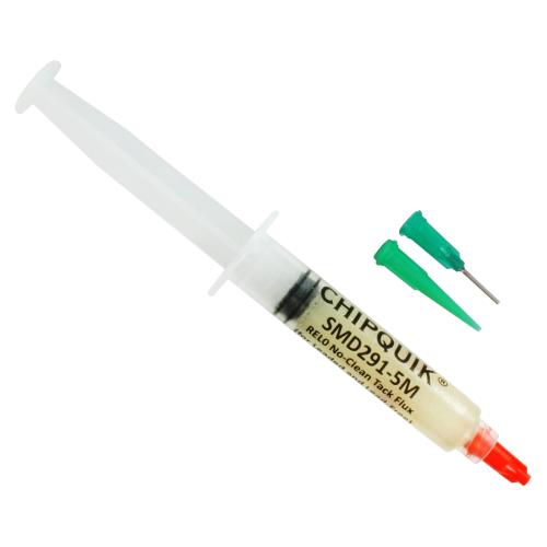 FLUSSANTE CHIPQUIK SMD291-5M 5cc TANK FLUX NO-CLEAN CON PUTTER DOSATORE