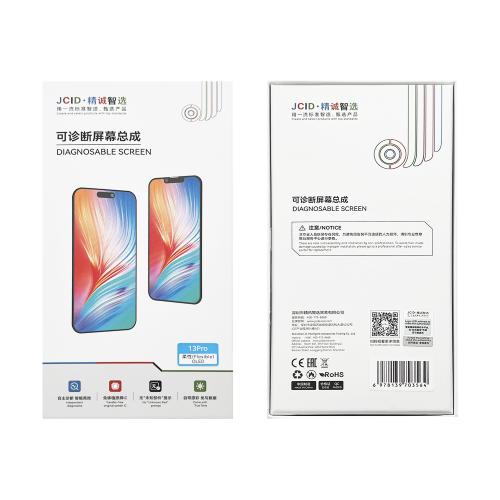 DISPLAY LCD FOR IPHONE 14 BLACK (SOFT OLED JCID COP) SELF-DIAGNOSABLE