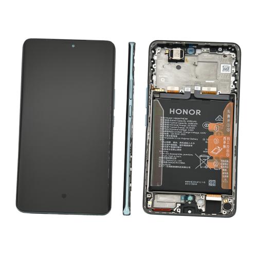 BILDSCHIRM LCD FUR HONOR MAGIC7 LITE GRUN / JADE CYAN MIT RAHMEN 0235AMQQ - SERVICE PACK