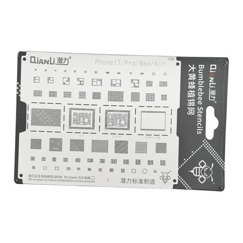 STENCIL PER REBALLING IC CHIP QIANLI QS729 PER IPHONE 17 / 17 PRO / 17 PRO MAX / 17 AIR
