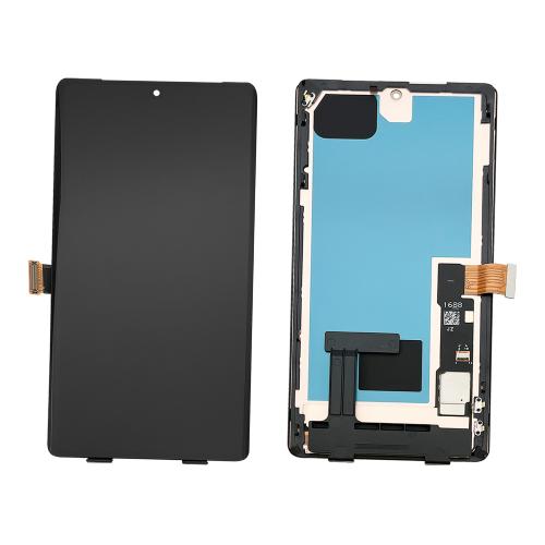 BILDSCHIRM LCD FUR GOOGLE PIXEL 7 PRO GP4BC GE2AE SCHWARZ MIT RAHMEN (AMOLED) (O/S)