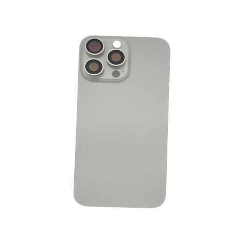BACK COVER PER IPHONE 16 PRO MAX TITANIO / SILVER COMPATIBILE