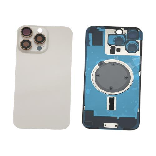BACK COVER PER IPHONE 16 PRO MAX GOLD COMPATIBILE