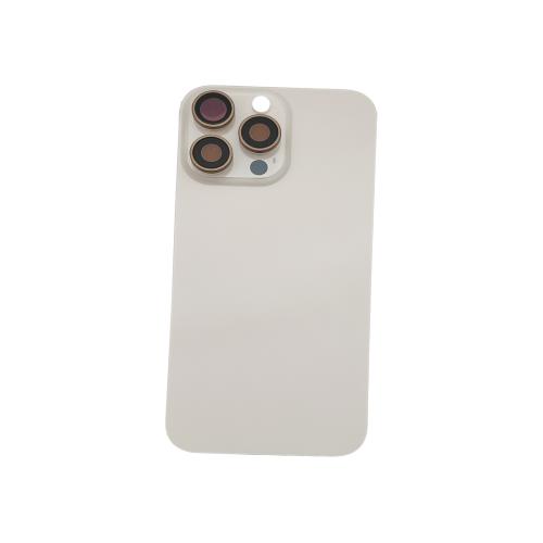 BACK COVER PER IPHONE 16 PRO MAX GOLD COMPATIBILE