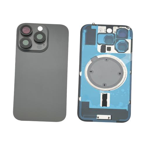 BACK COVER PER IPHONE 16 PRO NERO COMPATIBILE