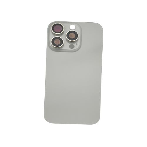 BACK COVER PER IPHONE 16 PRO TITANIO / SILVER COMPATIBILE
