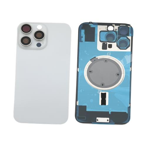 BACK COVER PER IPHONE 16 PRO MAX BIANCO COMPATIBILE