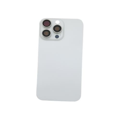 BACK COVER PER IPHONE 16 PRO MAX BIANCO COMPATIBILE