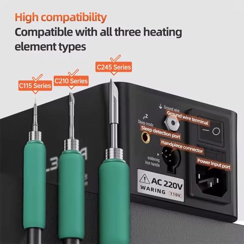 STAZIONE SALDANTE MEGA-IDEA BTL300A T210 PER SALDATURA A STAGNO INTELLIGENTE 