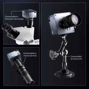 TELECAMERA MICROSCOPICA INDUSTRIALE 4K QIANLI AI GORILLA VERTICAL EDITION PER MICROSCOPIO TRINOCULARE 