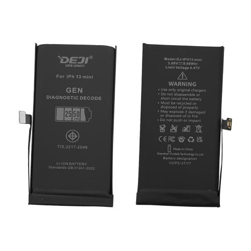 AKKU FUR IPHONE 13 MINI (DEJI) SELBDIAGNOSTIZIEBAR 2ND GEN ERHOHT 2550mAh