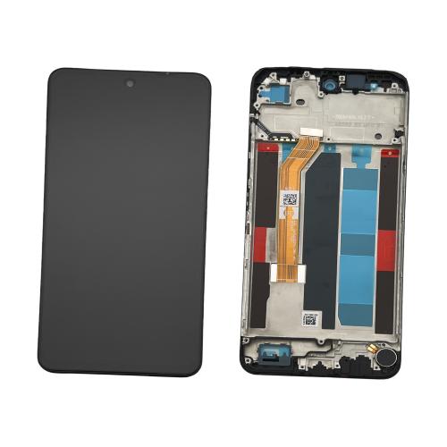 DISPLAY LCD PER REALME C71 4G RMX5303 NERO CON FRAME 621029000577 - SERVICE PACK
