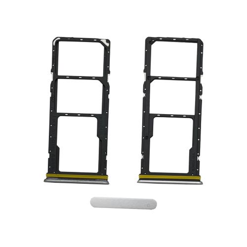 CARRELLO SIM PER REALME C71 4G RMX5303 BIANCO / WHITE SWAN (DUAL SIM + MICRO SD) 612121000472