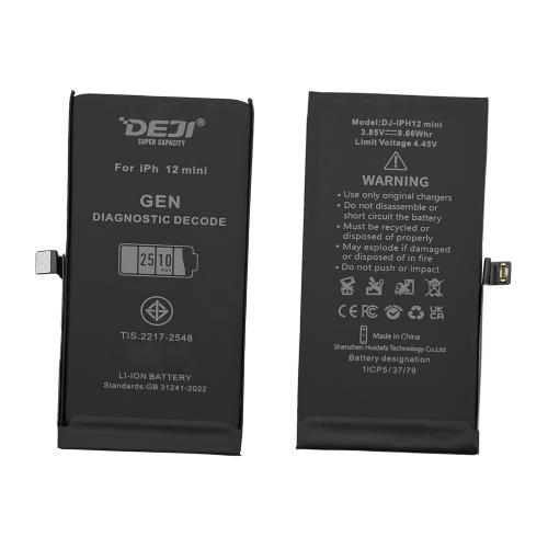 AKKU FUR IPHONE 12 MINI (DEJI) SELBDIAGNOSTIZIEBAR 2ND GEN ERHOHT 2510mAh