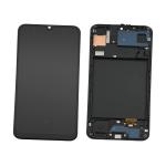 BILDSCHIRM LCD FUR SAMSUNG A505F A50 SCHWARZ MIT RAHMEN (AMOLED) (O/S)