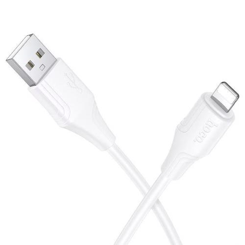 CAVO USB + LIGHTNING HOCO X124 18W 2.4A 1M BIANCO - BLISTER RETAIL