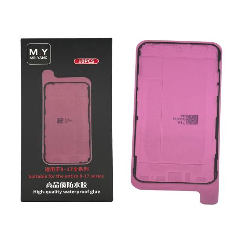ADHESIVE DISPLAY LCD FOR IPHONE XS BLACK (LOT 10 PIECES) (M.Y Mr.Yang)