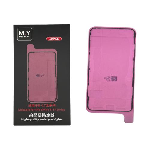 ADESIVO DISPLAY PER IPHONE XS MAX NERO (LOTTO 10PZ) (M.Y Mr.Yang)