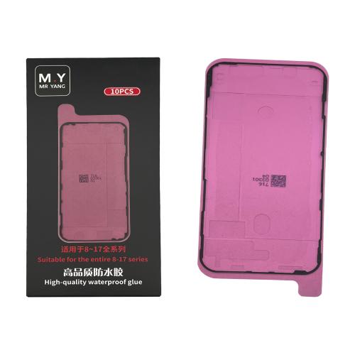 ADHESIVE DISPLAY LCD FOR IPHONE 12 PRO MAX BLACK (LOT 10 PIECES) (M.Y Mr.Yang)