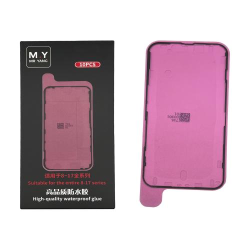 ADHESIVE DISPLAY LCD FOR IPHONE 14 BLACK (LOT 10 PIECES) (M.Y Mr.Yang)