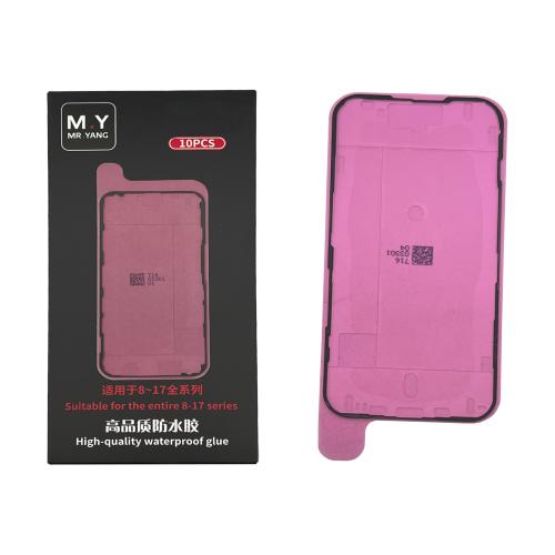 ADHESIVE DISPLAY LCD FOR IPHONE 15 BLACK (LOT 10 PIECES) (M.Y Mr.Yang)