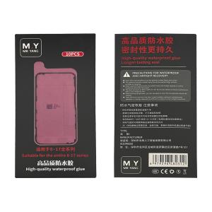 ADHESIVE DISPLAY LCD FOR IPHONE 15 PRO BLACK (LOT 10 PIECES) (M.Y Mr.Yang)