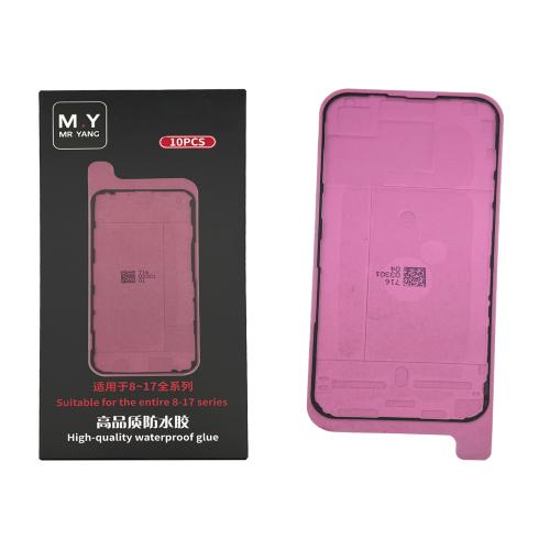 ADHESIVE DISPLAY LCD FOR IPHONE 15 PRO MAX  BLACK (LOT 10 PIECES) (M.Y Mr.Yang)
