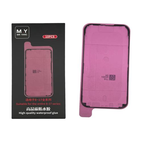 ADHESIVE DISPLAY LCD FOR IPHONE 16 PRO BLACK (LOT 10 PIECES) (M.Y Mr.Yang)
