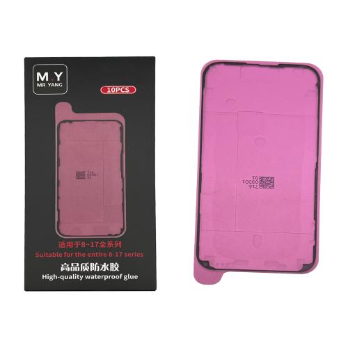 ADHESIVE DISPLAY LCD FOR IPHONE 16 PRO MAX  BLACK (LOT 10 PIECES) (M.Y Mr.Yang)