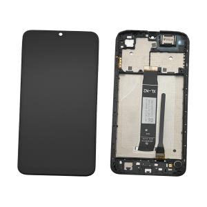 DISPLAY LCD PER XIAOMI REDMI A2 / A2 PLUS 2023 NERO CON FRAME - OEM SERVICE PACK
