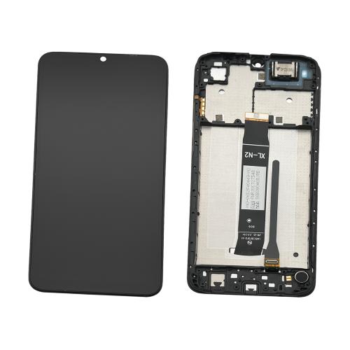 DISPLAY LCD PER XIAOMI REDMI A1 / A1 PLUS 2022 NERO CON FRAME - OEM SERVICE PACK