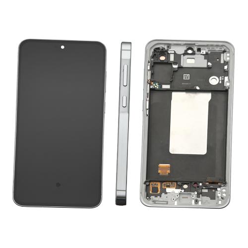 DISPLAY LCD PER SAMSUNG A566B A56 5G GRIGIO / AWESOME LIGHTGRAY CON FRAME GH82-36829B (ASSEMBLED) - SERVICE PACK