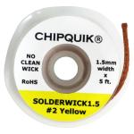 FILO INTRECCIATO DISSALDANTE IN RAME CHIPQUIK SOLDERWICK1.5 1.5mm 5ft NO-CLEAN