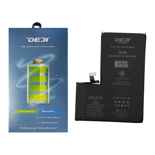 BATERIA PARA IPHONE 15 PRO MAX (DEJI) AUTODIAGNOSTICABLE 2ND GEN AUMENTO 4770mAh